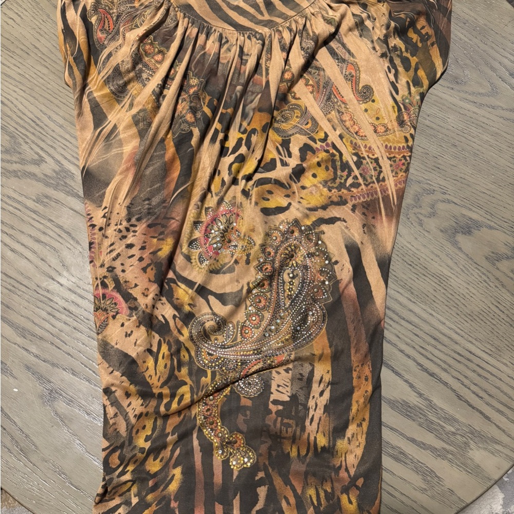 Animal Print Paisley Dress